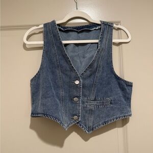 Jean Cropped Vest